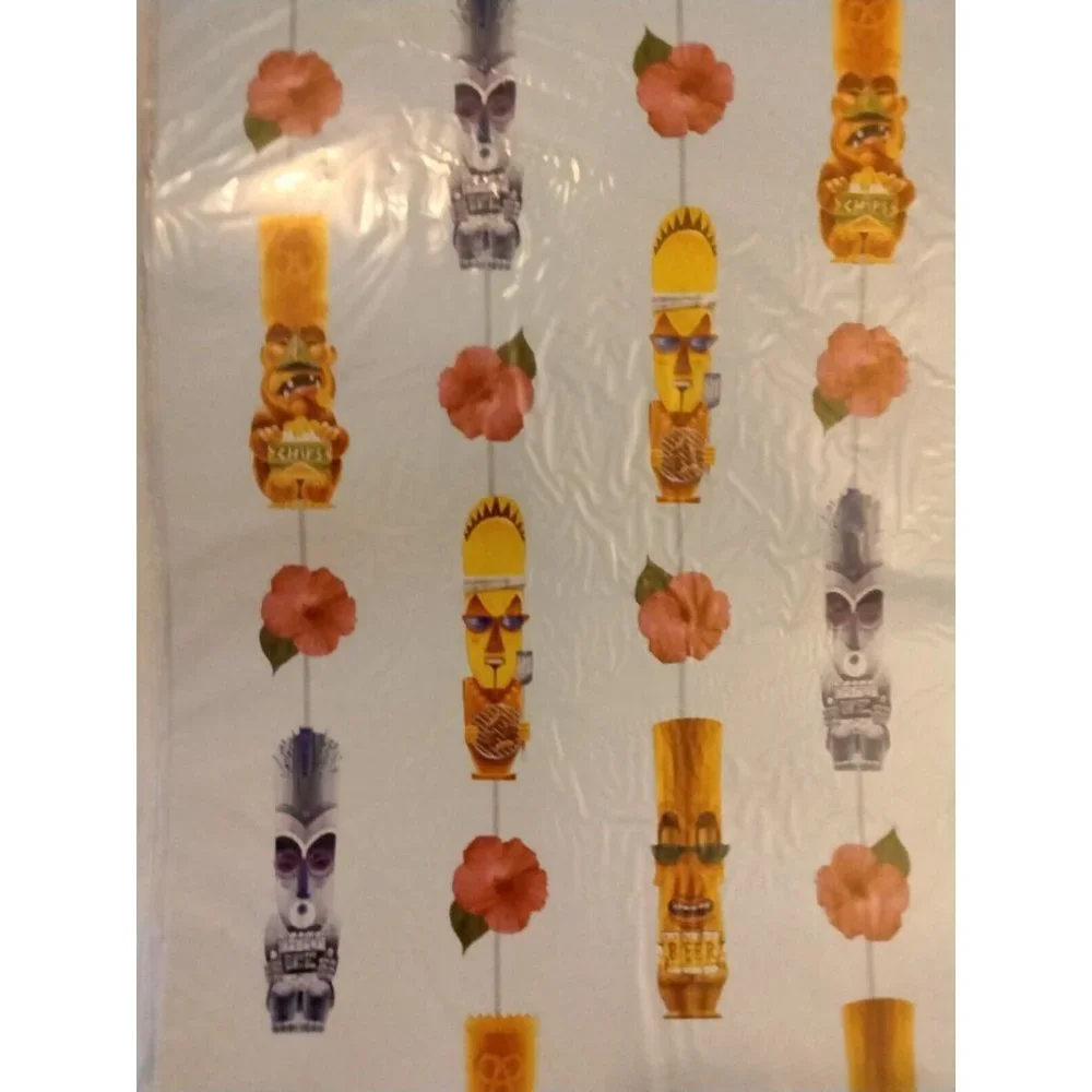 Tiki Mug Garland Luau Hawaiian Summer Luau Beach Party Decoration 19 ft Long